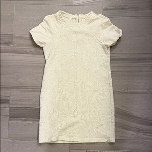 Lou and Grey Elegant Cream Textured Dress
